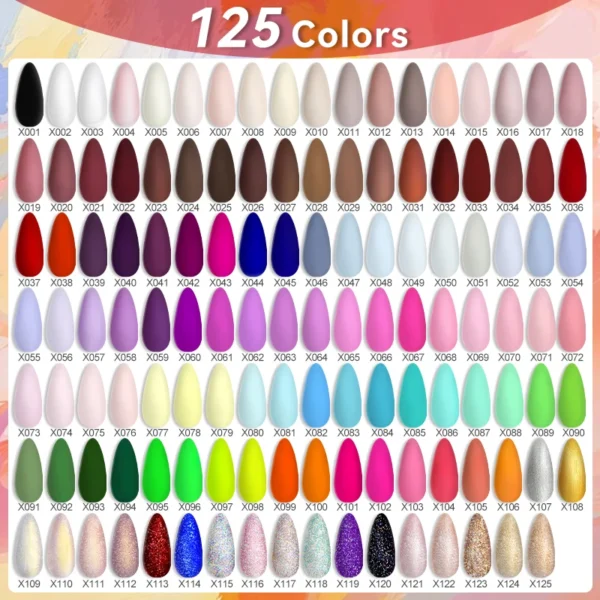 Nail Art Kits: 6Pcs Autumn Gel Polish Set with UV LED - Image 3