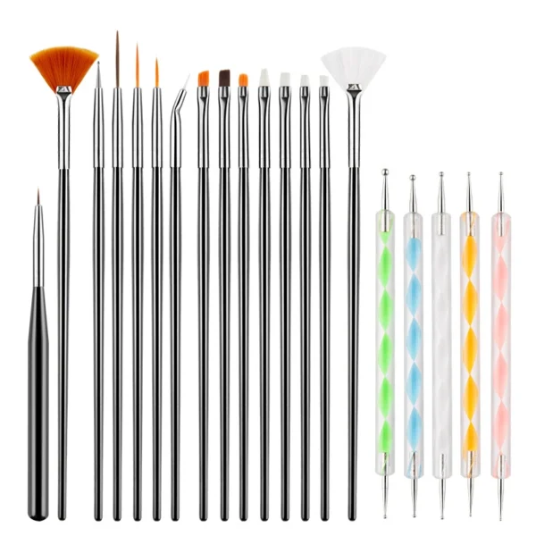 Nail Art Kits: Colorful Brush Set, Light Therapy & Drill Pen - Image 4