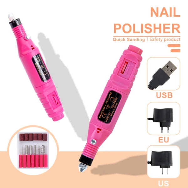 54W Nail Lamp, Nail Drill, UV Gel, and Nail Art Kits - Image 5