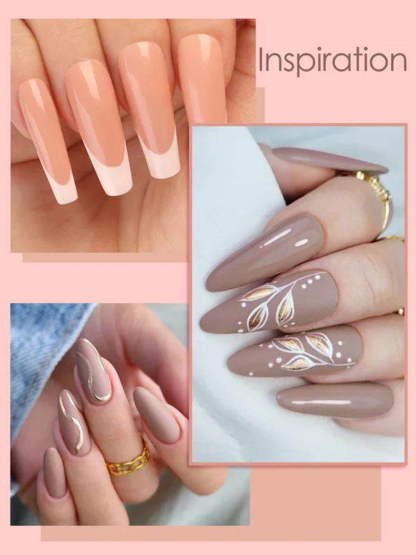 6Pcs Skin Tone Nude Dip Powder Set Air Dry Manicure Kit No Curing Needed - Image 3