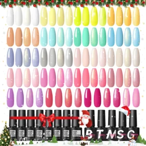 20PCS Nail Art Kits with Base, Glossy, Matte, Glitter, Top Coat