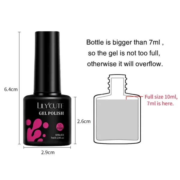 10PCS Nail Art Kits: Pink Purple Gel Polish Set, UV LED Varnish - Image 11