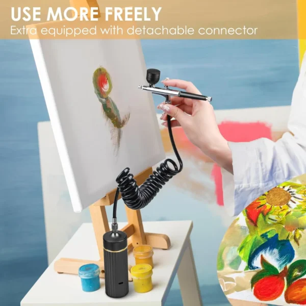 30Psi Cordless Airbrush Kit for Nail Art Kits, Makeup, and More - Image 2