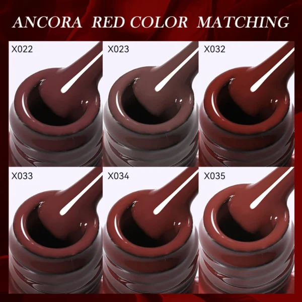 Nail Art Kits: 6Pcs Autumn Gel Polish Set with UV LED - Image 5