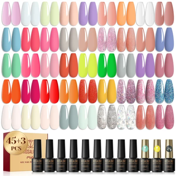 Nail art kits: Soak off, Luminary gel, UV top coat polish - Image 3