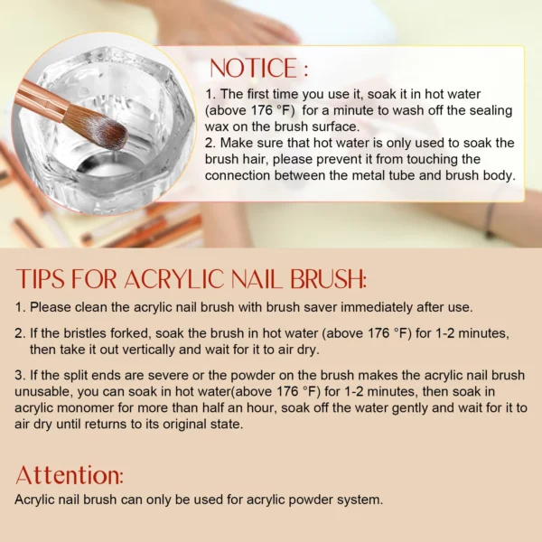 6pcs Nail Art Kits Brush Set for Beginners and Design - Image 6