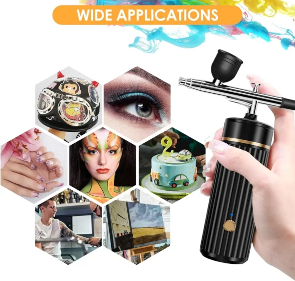 30Psi Cordless Airbrush Kit for Nail Art Kits, Makeup, and More - Image 5