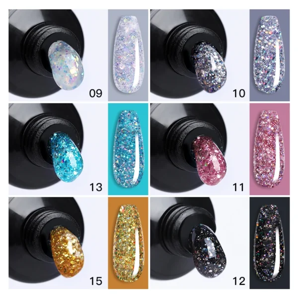 Lilycute 15ml Extension Gel Set Quick Nail Prolong Kit With Tips - Image 5