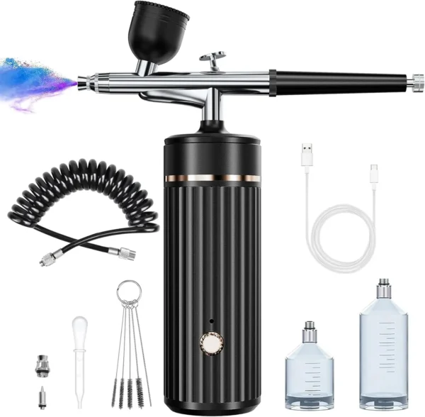 30Psi Cordless Airbrush Kit for Nail Art Kits, Makeup, and More