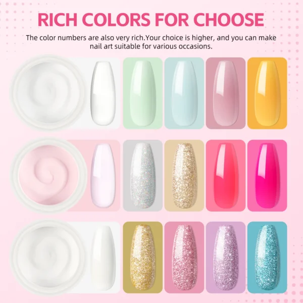 Nail art kits with 6W lamp, acrylic powder, liquid, and drill machine - Image 3