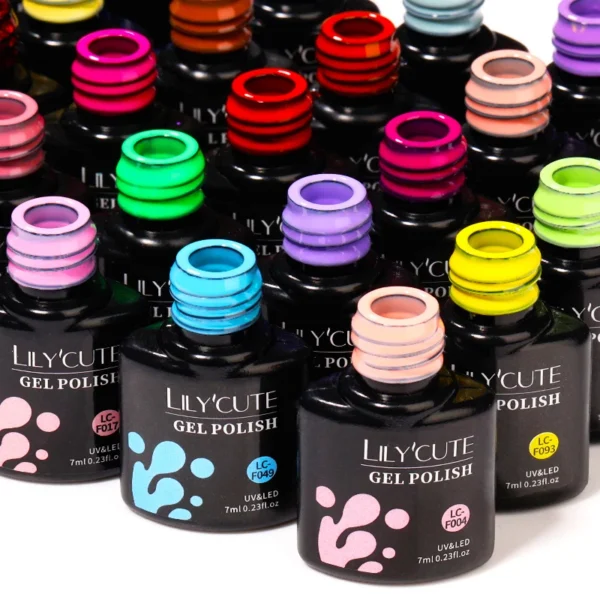 Nail Art Kits: Gel Polish Set with Glitter Colors & UV Gel - Image 4