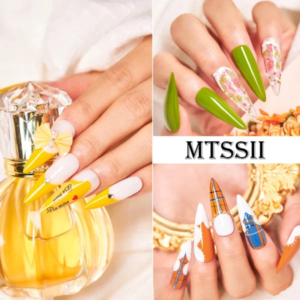 10PCS Nude Pink Gel Nail Art Kits Semi Permanent UV LED Soak Off - Image 9