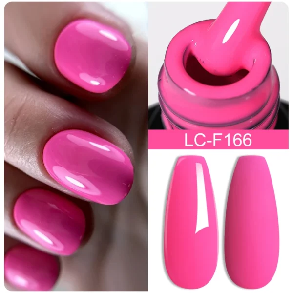 10PCS Nail Art Kits: Pink Purple Gel Polish Set, UV LED Varnish - Image 3